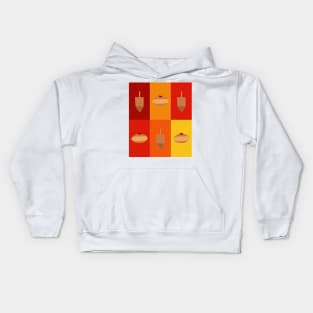 D&amp;D - Doughnuts and Dreidels Fire Grid Kids Hoodie